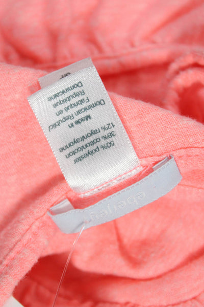 Eberjey Women Pink Sleeveless Scoop Neck Tank Top Polyester Size S