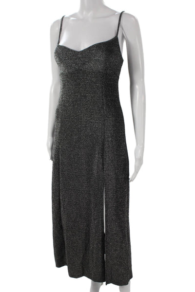 Urban Outfitters Women Maxi Black Sweetheart Sleeveless Dress Size M