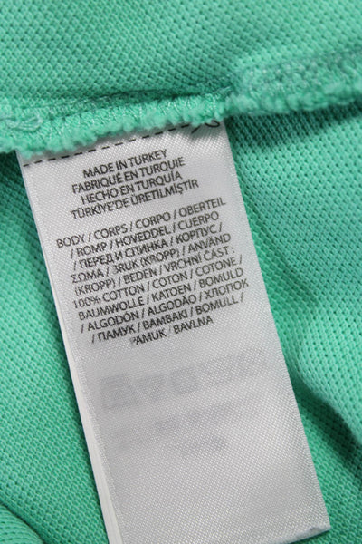 Polo Ralph Lauren Mens Short Sleeve Collared Knit Polo Shirt Green Size Large