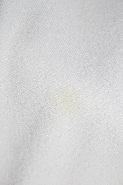White Label Women Ivory Short Sleeve Crew Neck Pullover Sweater Size 12