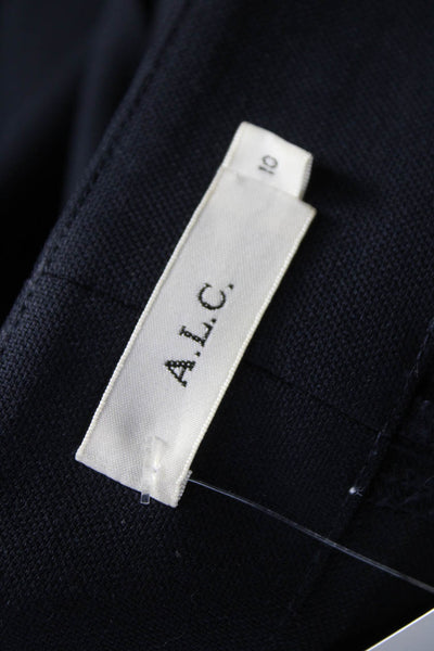 ALC Women Dress Pants Blue Wool Zip Size 10