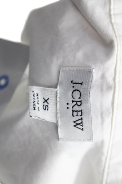 J Crew Womens Collared Cotton Tunic Long Sleeve White Size XS