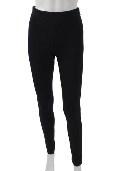 Theory Womens Ankle Leggings Black Cotton Size 0