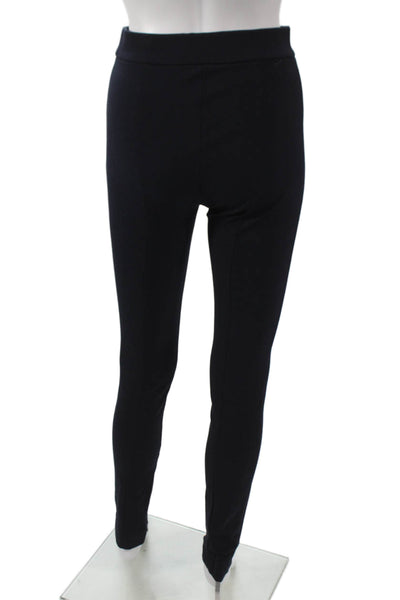 Theory Womens Ankle Leggings Black Cotton Size 0