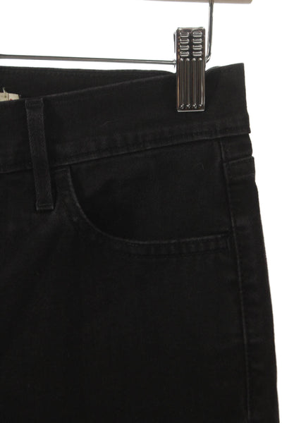 Levis Womens Black Skinny Jeans Cotton Blend Mid Rise Size 28