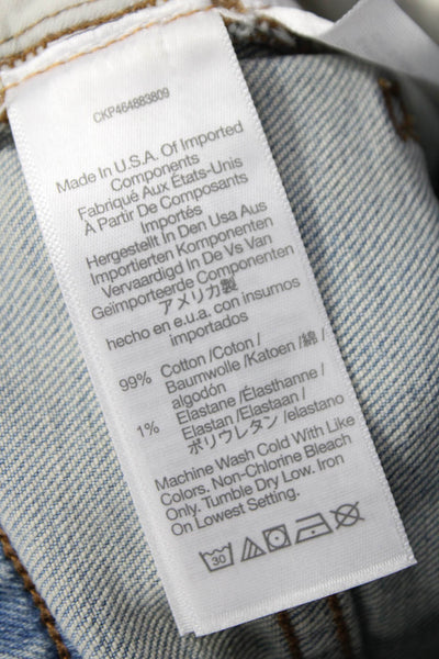 Madewell Womens Blue Straight Jeans High Rise Cotton Inseam 30 Size 27