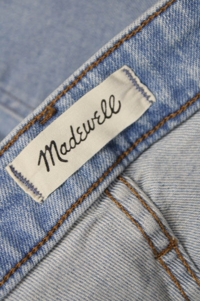Madewell Womens Blue Straight Jeans High Rise Cotton Inseam 30 Size 27