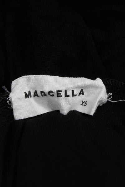 Marcella Women Tunic Black Viscose Cowl Neck Sleeveless Size XS