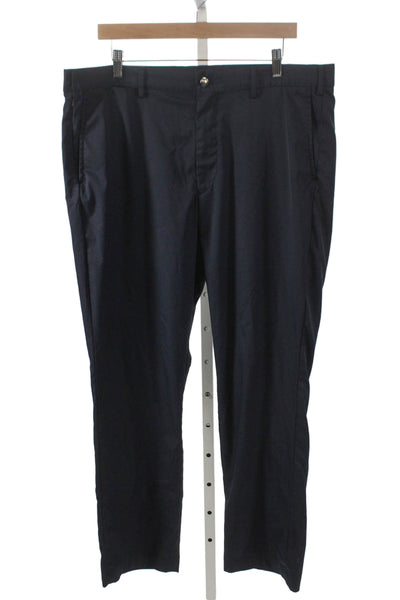 Polo Ralph Lauren Mens Chino Pants Blue Polyester Solid Button Closure Size 38
