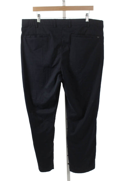 Polo Ralph Lauren Mens Chino Pants Blue Polyester Solid Button Closure Size 38