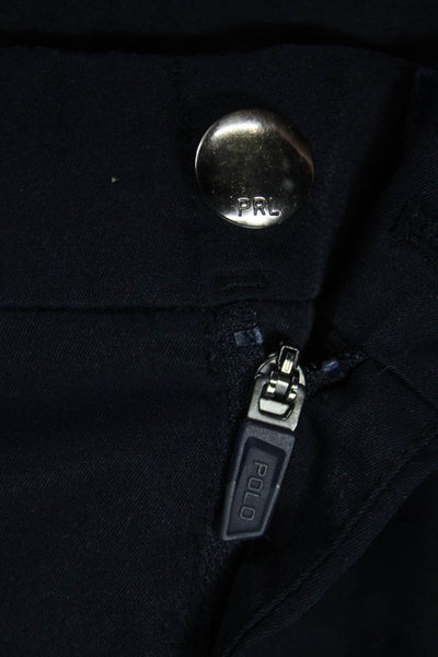 Polo Ralph Lauren Mens Chino Pants Blue Polyester Solid Button Closure Size 38