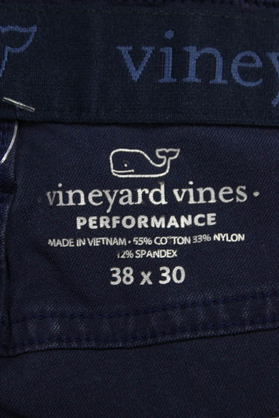 Vineyard Vines Mens Chino Pants Blue Button Size 38
