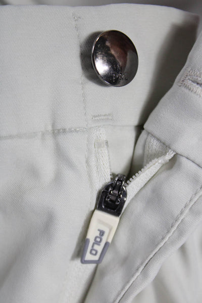 Polo Ralph Lauren Mens Chino Pants Beige Polyester Button Size 38