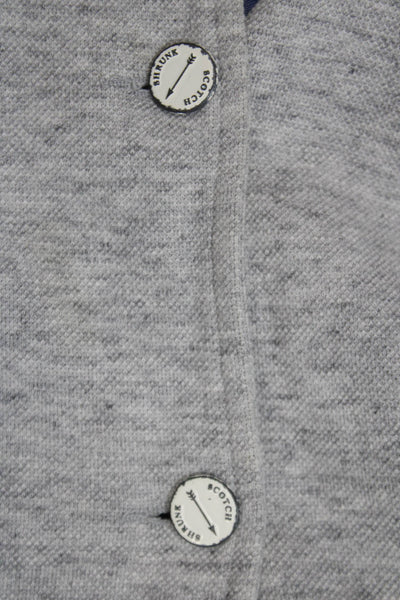 Scotch & Soda Childrens Boys Two Button Blazer Jacket Grey Size 14