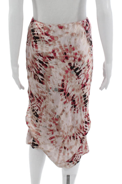 Cami NYC Womens Multicolor Silk Straight Pencil Skirt Long Size XS