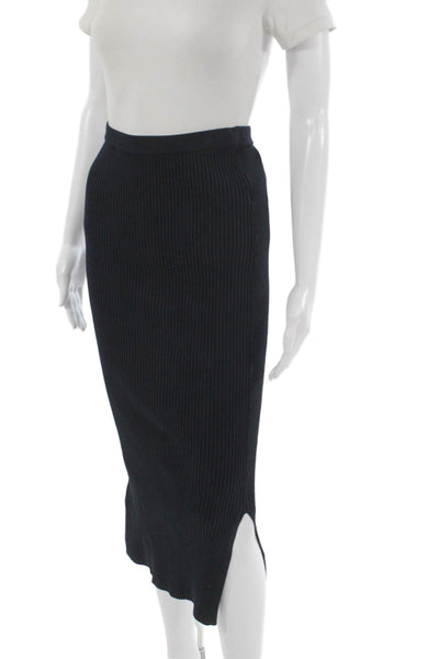 Cami Womens Straight Pencil Skirt Black Viscose Blend Long Size S