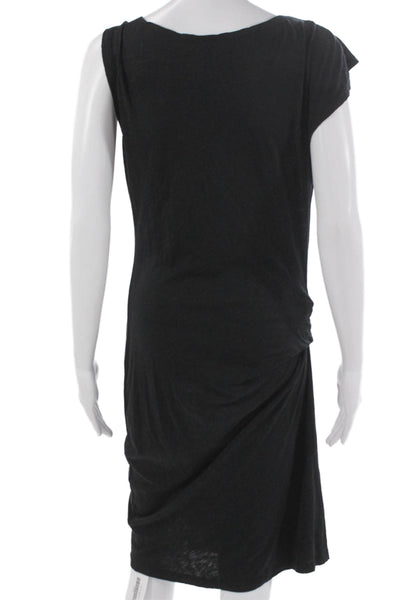 Velvet Womens Black Cotton Cowl Neck Sleeveless Tank Dress Size M