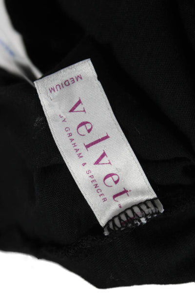 Velvet Womens Black Cotton Cowl Neck Sleeveless Tank Dress Size M