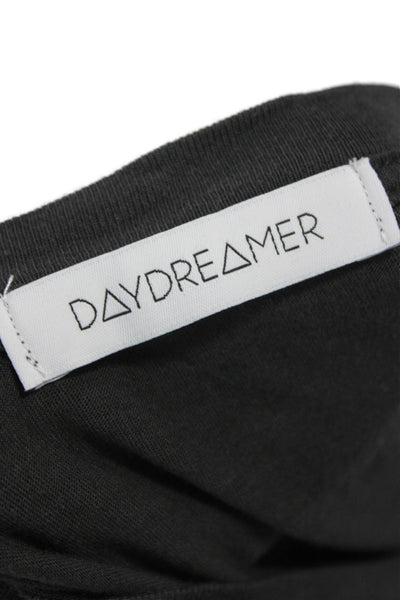 Daydreamer Women Sleeveless Tank Gray Round Neck Supima Cotton Size One Size