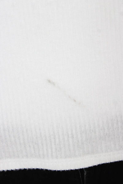 Beautiful People Womens White Off Shoulder Basic Blouse Long Sleeve Size S