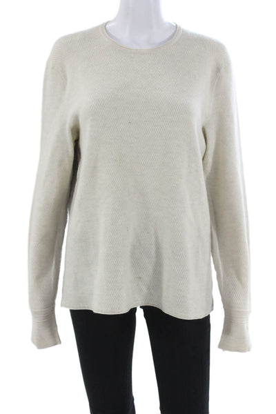 Rag & Bone Mens Pullover Merino Wool Crew Neck Sweater Beige Size L