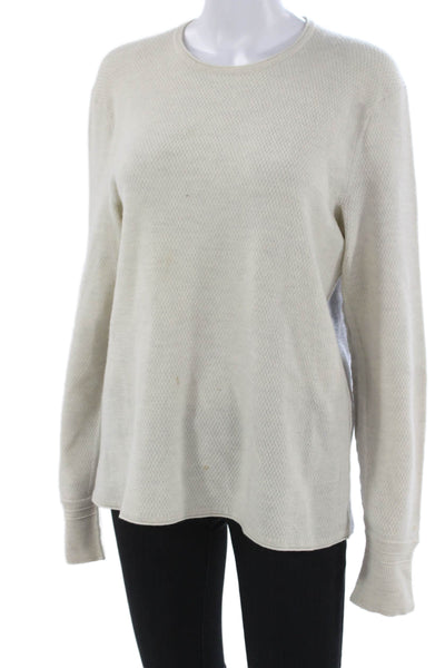 Rag & Bone Mens Pullover Merino Wool Crew Neck Sweater Beige Size L