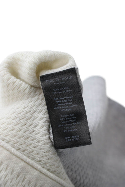 Rag & Bone Mens Pullover Merino Wool Crew Neck Sweater Beige Size L