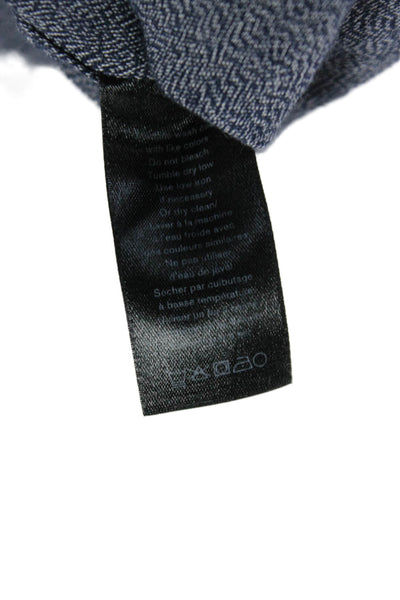 Rag & Bone Mens Cotton Blend Long Sleeve Button Up Blue Size L