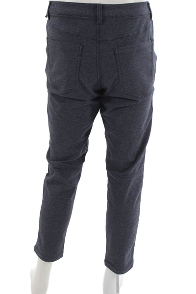 Lululemon Mens Casual Pants Blue Cotton Button Inseam 30 Size 33