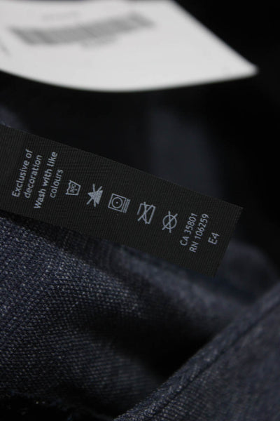 Lululemon Mens Casual Pants Blue Cotton Button Inseam 30 Size 33