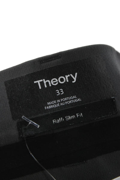 Theory Mens Gray Polyamide Dress Pants Size 33
