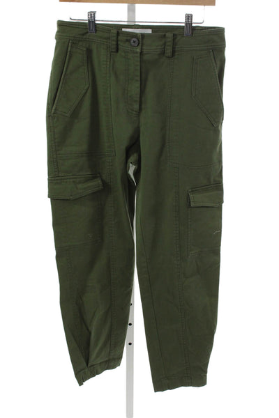 Derek Lam 10 Crosby Womens Cargo Pants Green Size 8