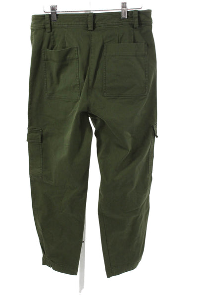 Derek Lam 10 Crosby Womens Cargo Pants Green Size 8