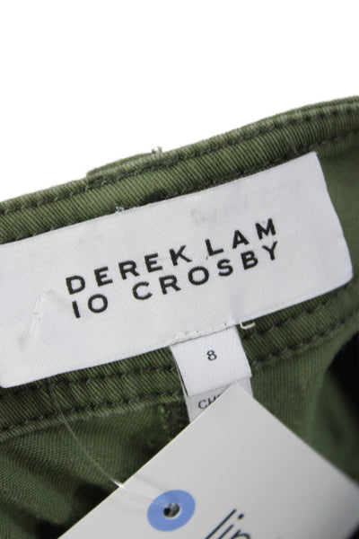 Derek Lam 10 Crosby Womens Cargo Pants Green Size 8