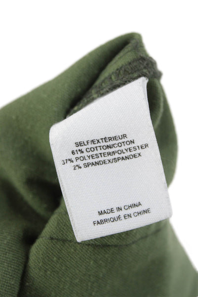 Derek Lam 10 Crosby Womens Cargo Pants Green Size 8