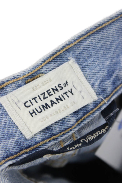 Citizens of Humanity Women Wide Leg Blue High Rise Jeans Size 29