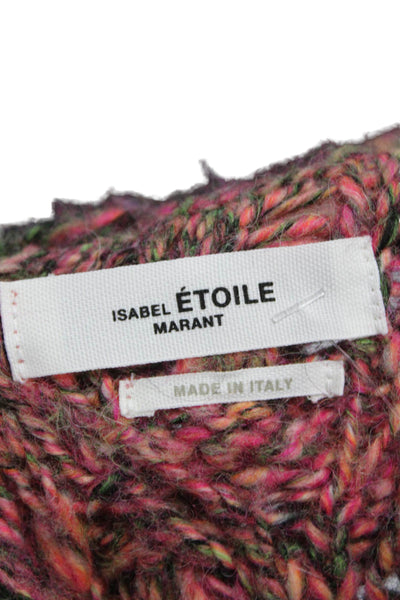 Isabel Marant Etoile Womens Multicolor Cable Cardigan Long Sleeve Size 36