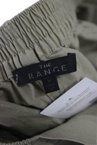 The Range Womens Chino Pants Green Cotton Button 26 Inseam Size M