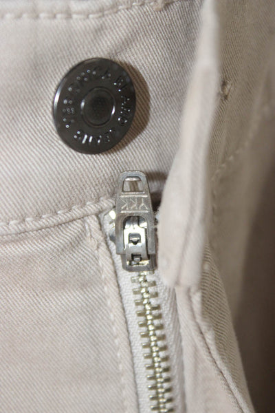 Veronica Beard Womens Khakis Beige Cotton Blend Button Fly Size 29