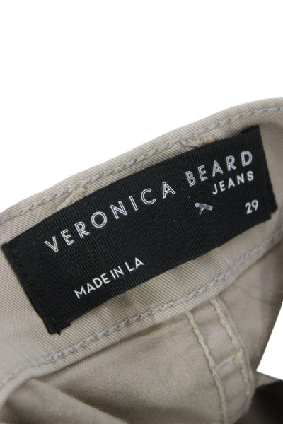 Veronica Beard Womens Khakis Beige Cotton Blend Button Fly Size 29