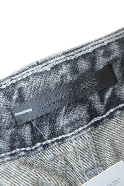 Helmut Lang Mens Straight High Rise Gray Cotton Jeans Size 29