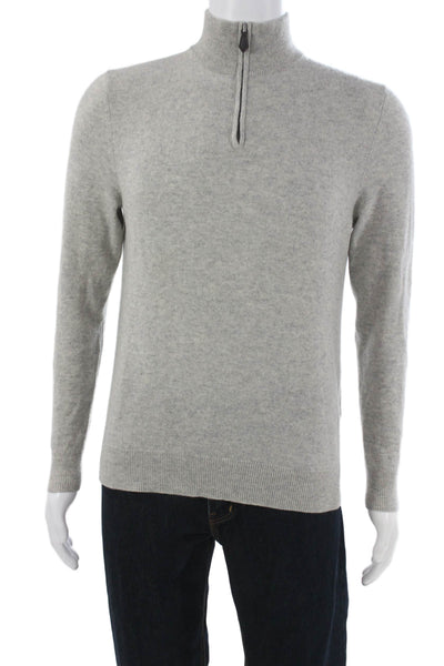 The Men's Store at Bloomingdale's Mens Pullover Gray Mockneck Cashmere Size S