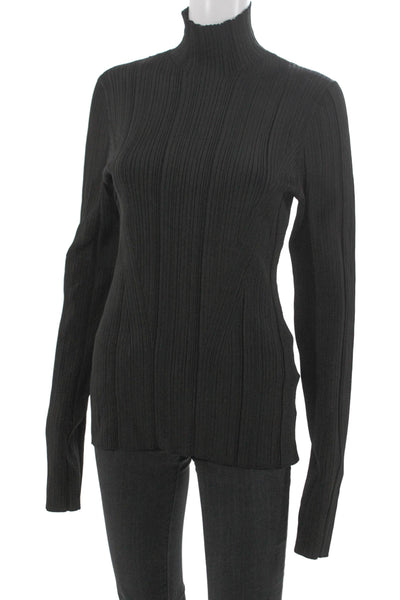 Galvan London Womens Turtleneck Pullover Sweater Black Long Sleeve Size XL