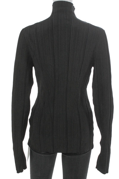 Galvan London Womens Turtleneck Pullover Sweater Black Long Sleeve Size XL