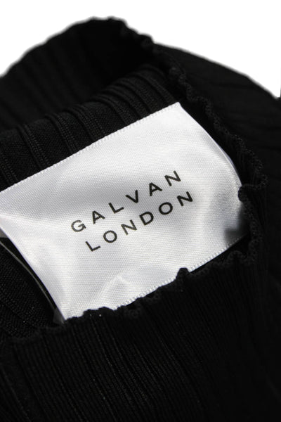 Galvan London Womens Turtleneck Pullover Sweater Black Long Sleeve Size XL
