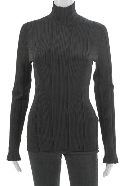 Galvan London Women Black Turtleneck Pullover Sweater Long Sleeve Size L