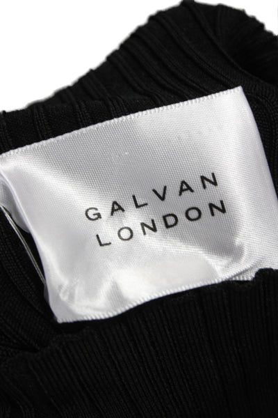 Galvan London Women Black Turtleneck Pullover Sweater Long Sleeve Size L