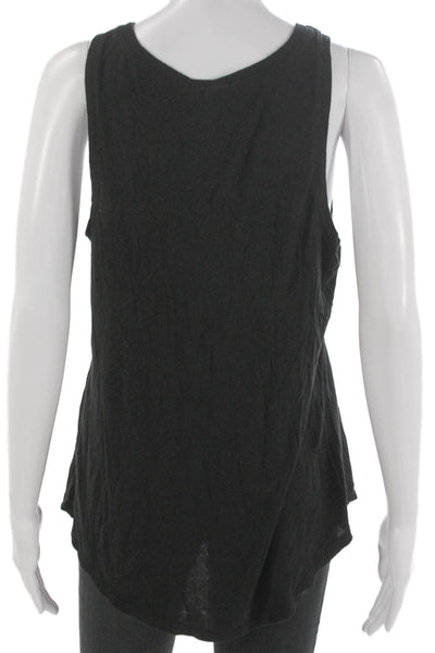 Z Supply Women Basic Tank Black Scoop Neck Sleeveless Size L
