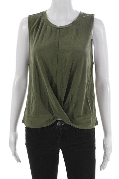 Splendid Womens Green Basic Tank Size L