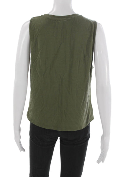 Splendid Womens Green Basic Tank Size L